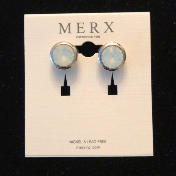 Merx Jewelry - Merx White stud earrings Merx Jewelry - Merx White stud earrings